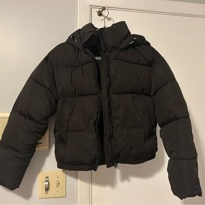 Pull and Bear Cropped Puffer